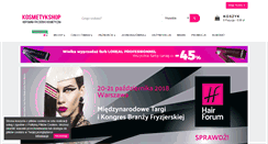 Desktop Screenshot of kosmetykshop.pl
